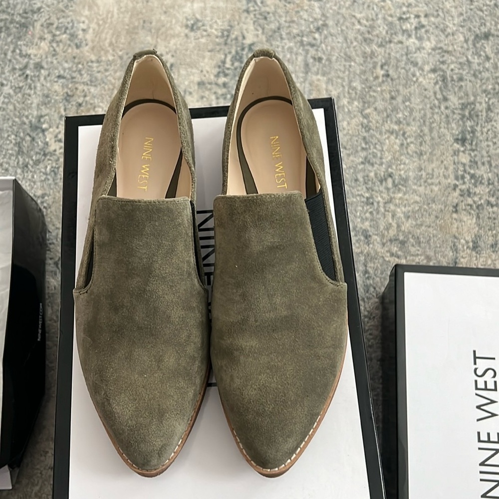 Nine West, size 9. Olive color